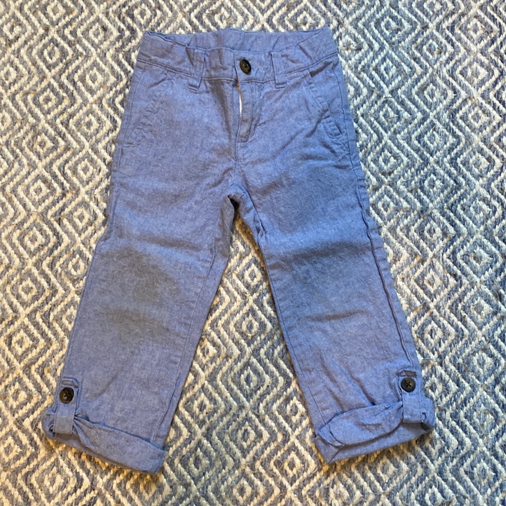 Janie and Jack linen roll up pants